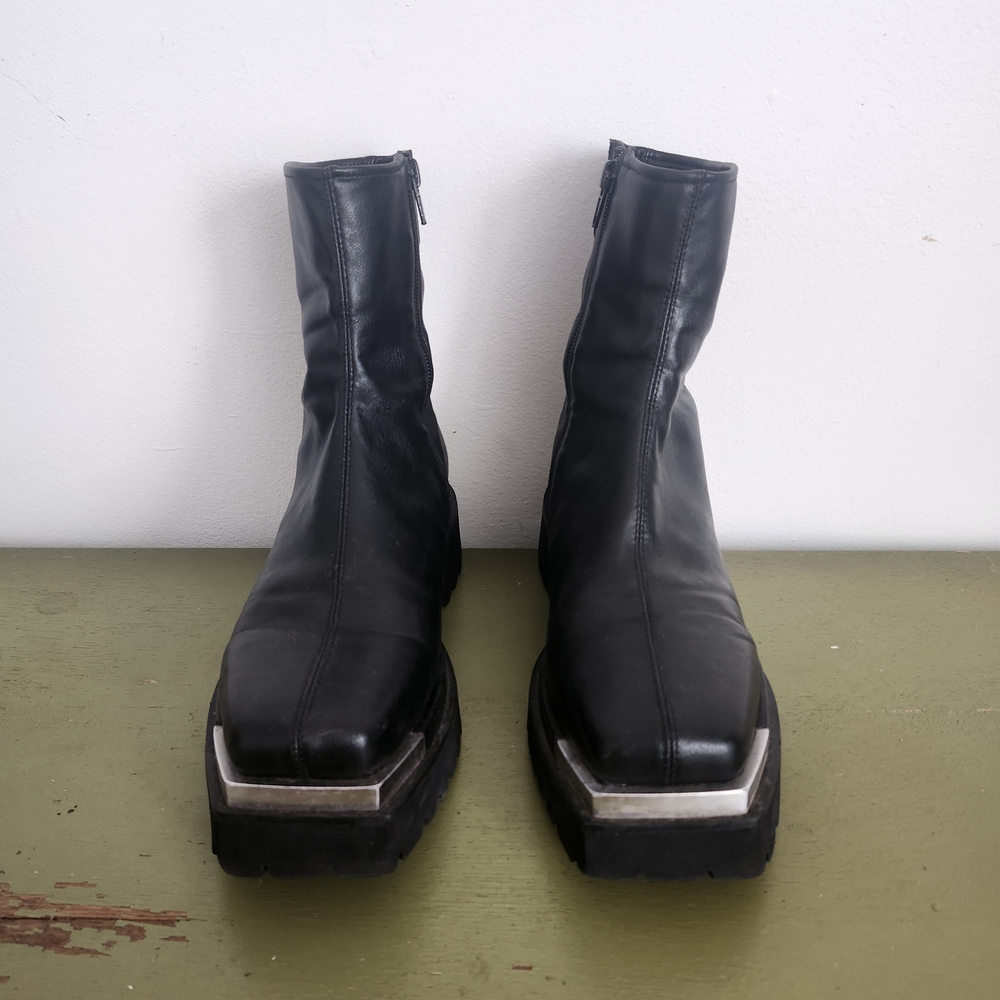Sleek Black Women's Combat Boots